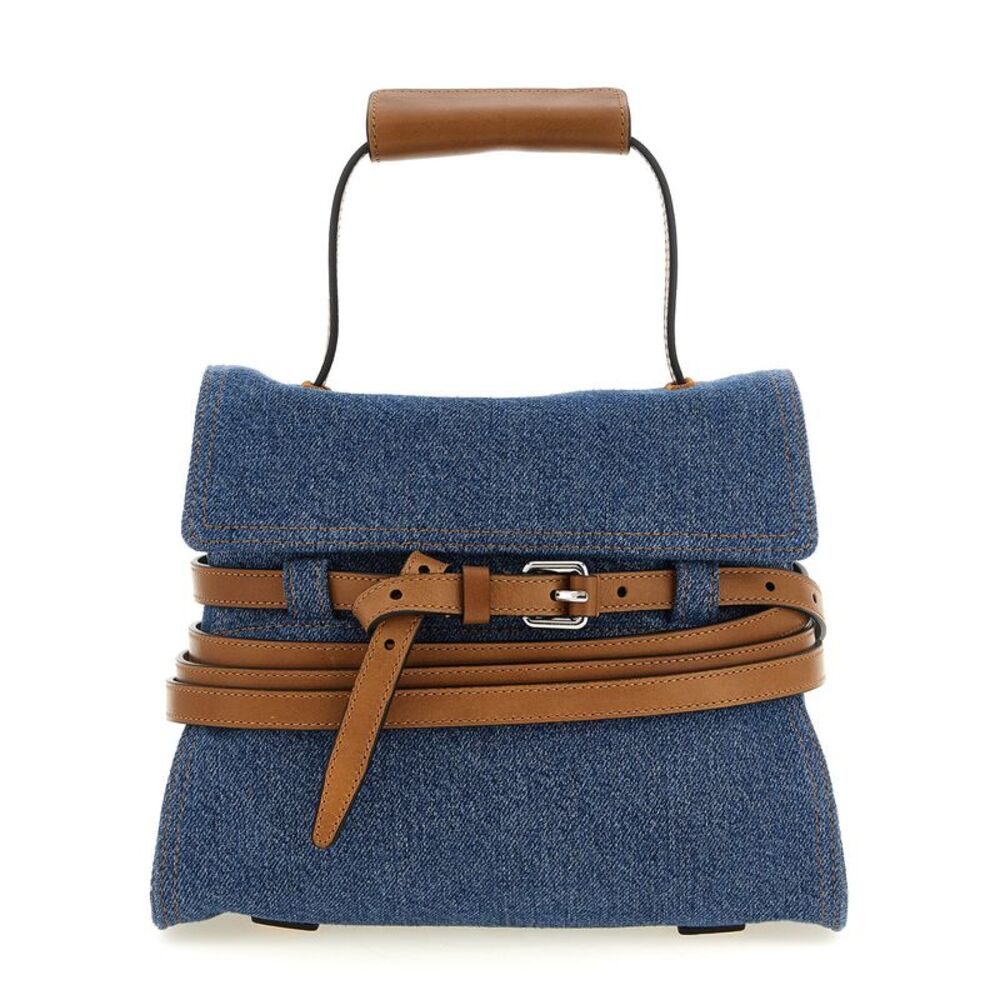 Moschino Blue Cotton Women's Handbag